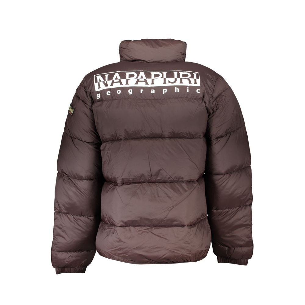 Brown Polyamide Men Jacket Napapijri