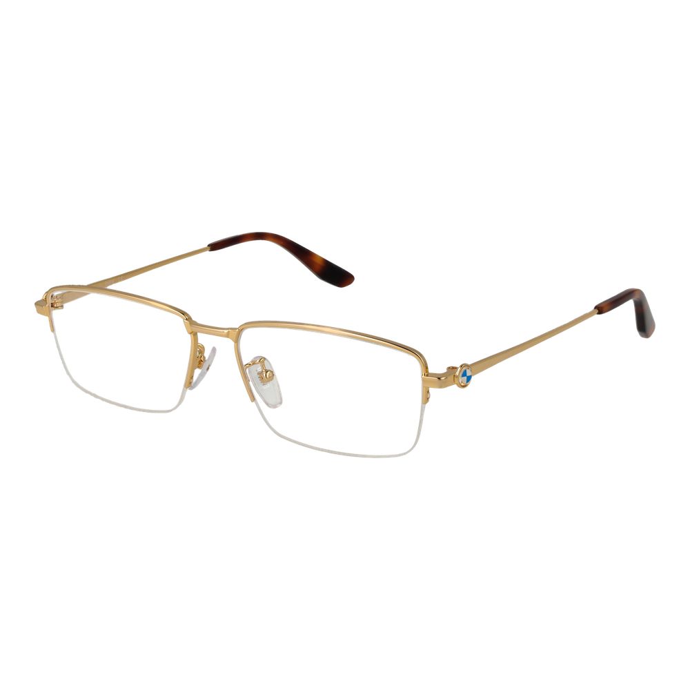 Gold Men Glasses Frame BMW