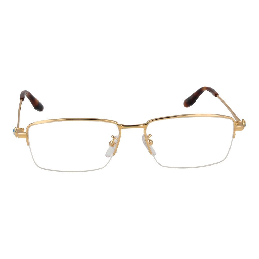 Gold Men Glasses Frame BMW
