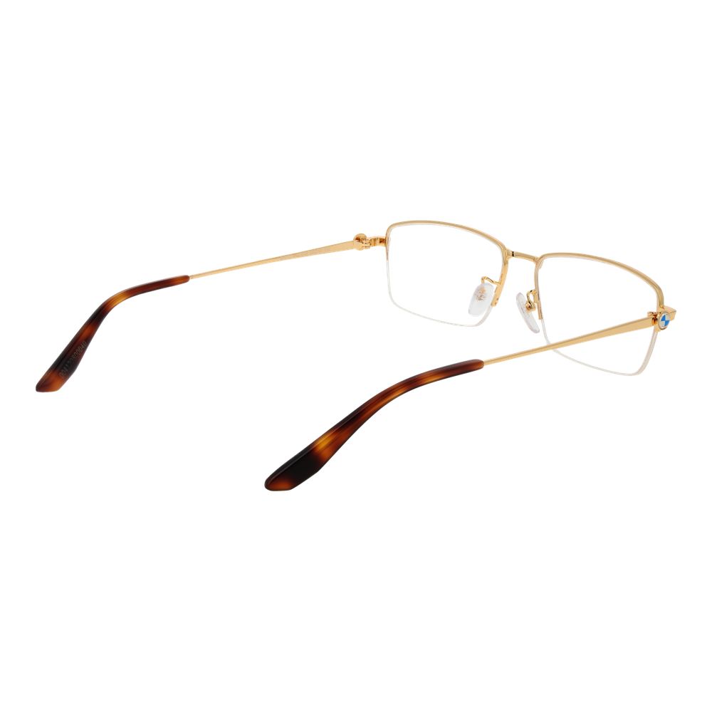 Gold Men Glasses Frame BMW