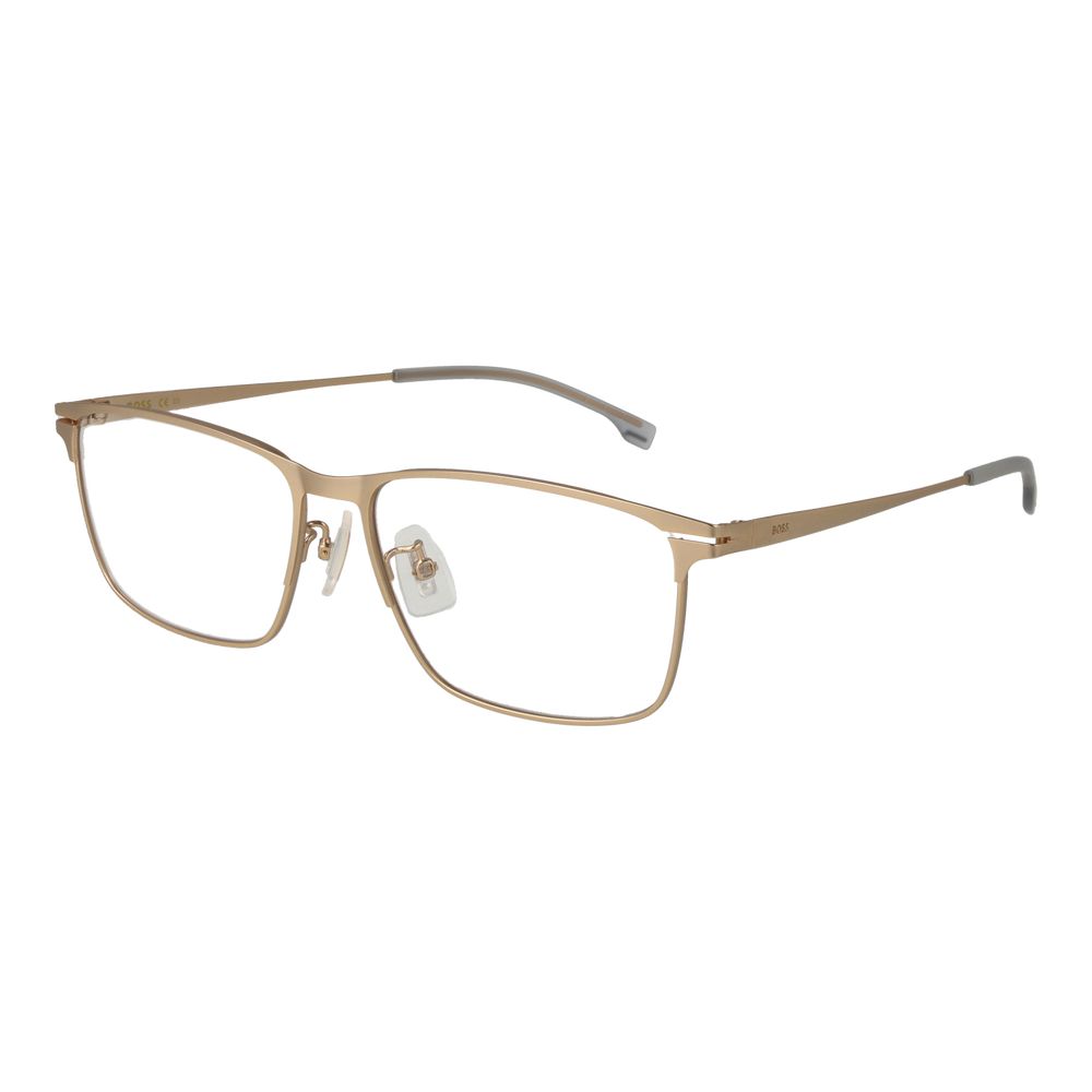Gold Men Glasses Frame Hugo Boss