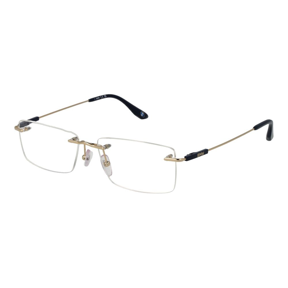 Gold Men Glasses Frame BMW
