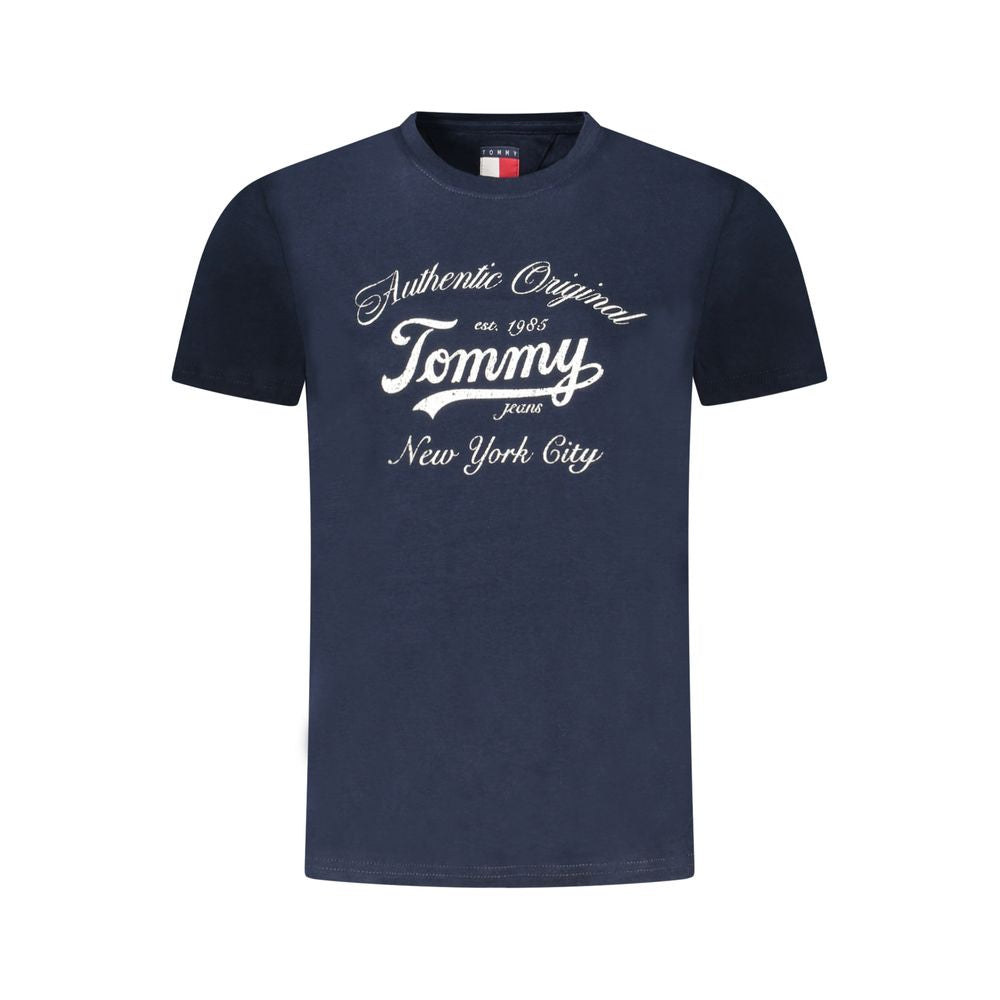 Blue Cotton Women T-Shirt Tommy Hilfiger