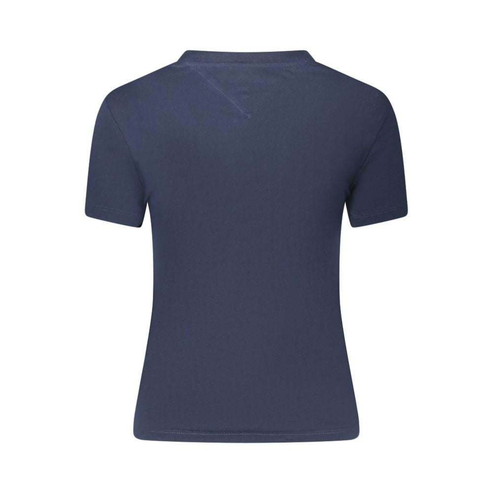 Blue Cotton Women T-Shirt Tommy Hilfiger