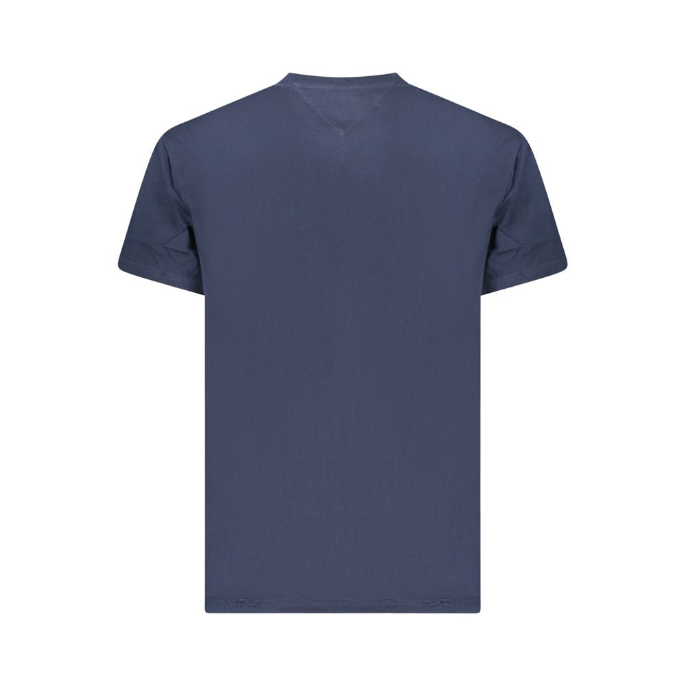 Blue Cotton Men T-Shirt Tommy Hilfiger