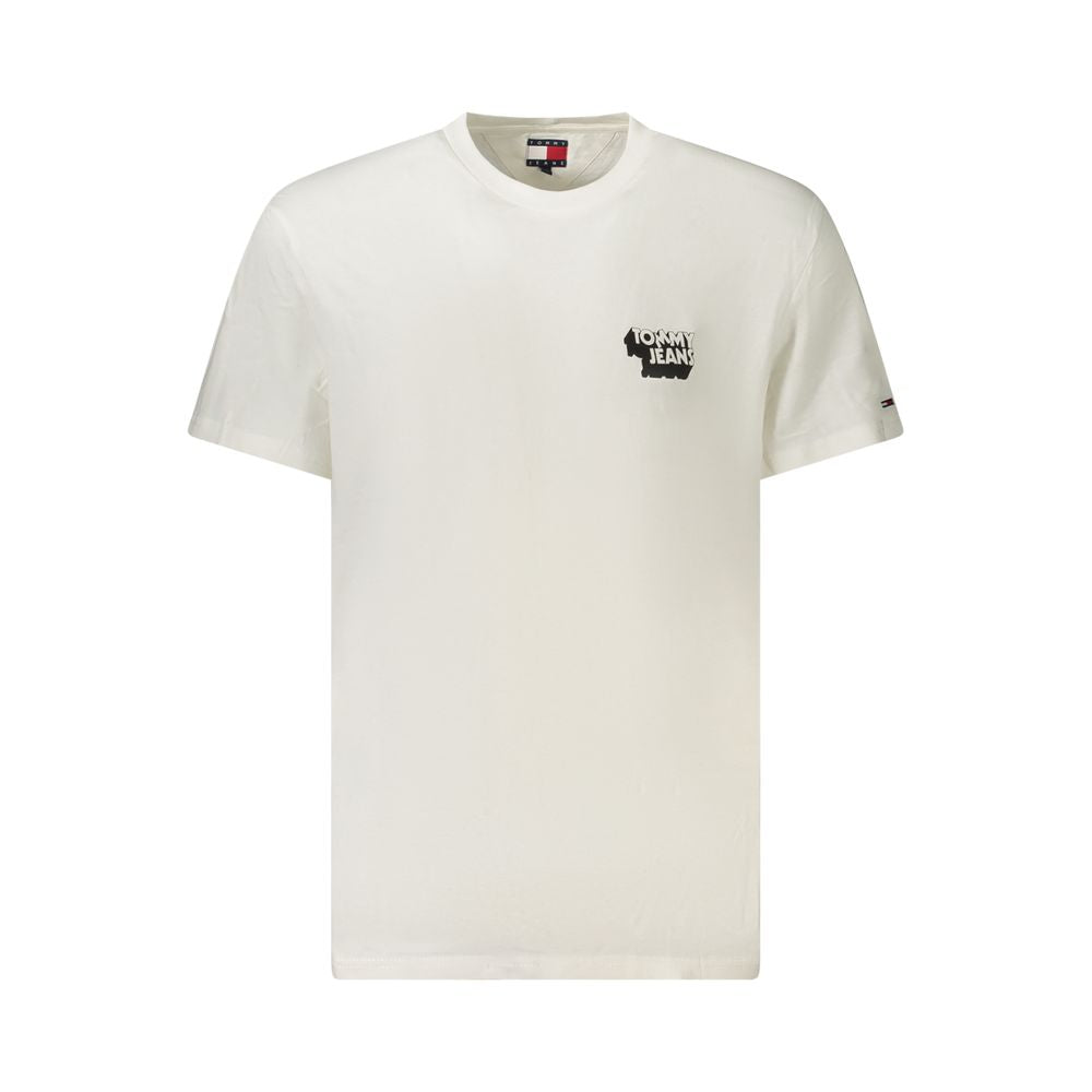 White Cotton Men T-Shirt Tommy Hilfiger