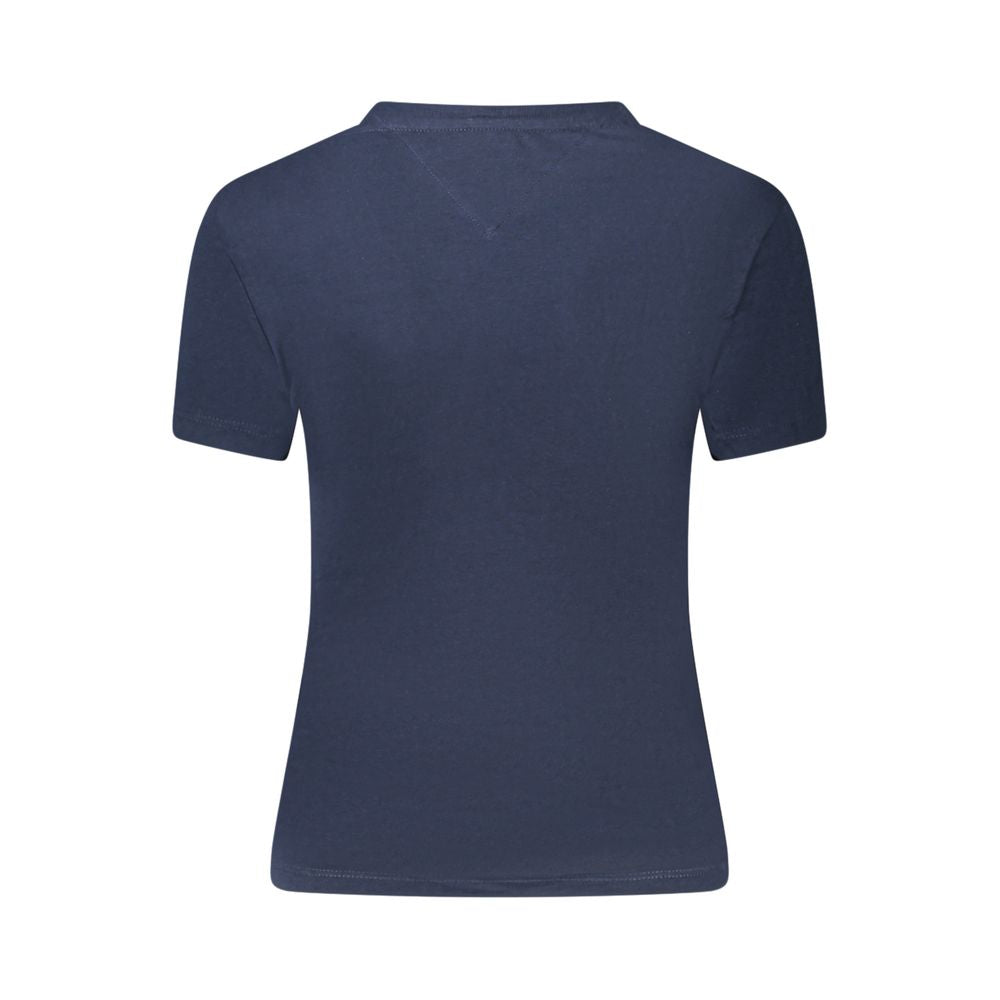 Blue Cotton Women T-Shirt Tommy Hilfiger