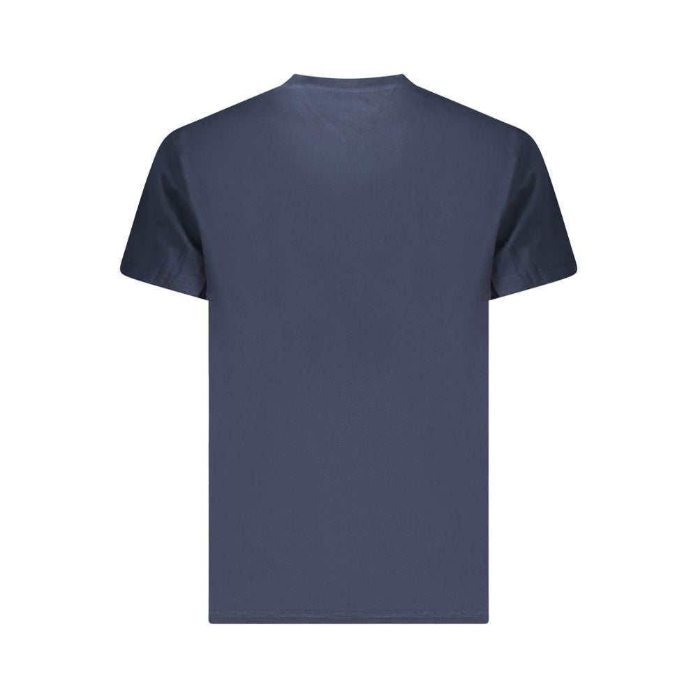 Blue Cotton Men T-Shirt Tommy Hilfiger