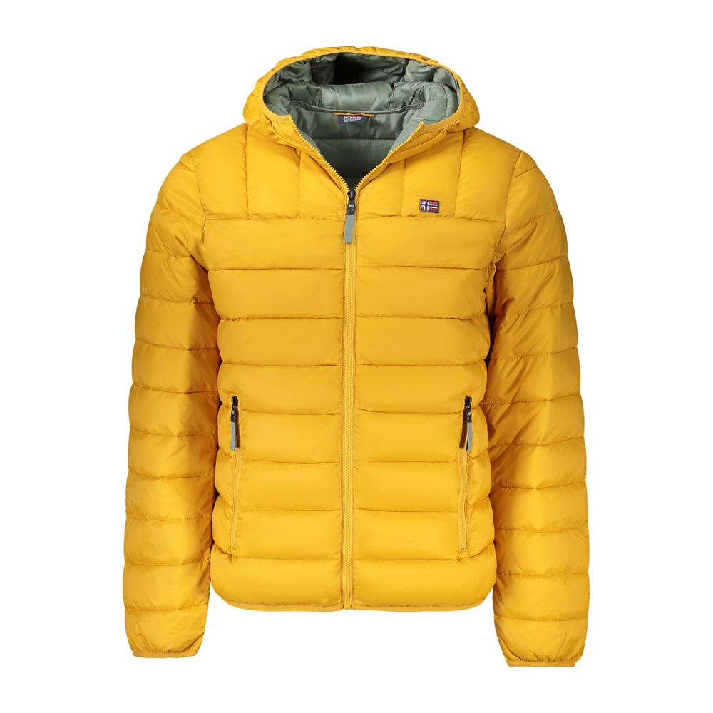 Yellow Polyamide Men Jacket Norway 1963