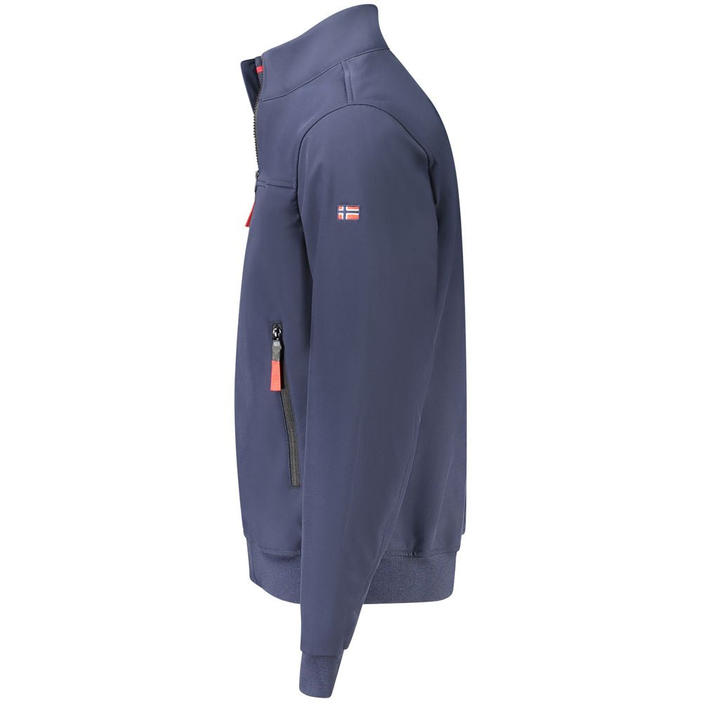 Blue Polyester Men's Jacket Norway 1963