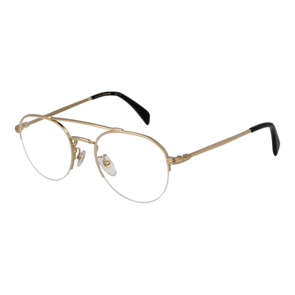 Gold Men Glasses Frame David Beckham