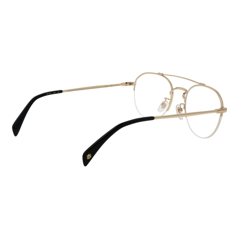Gold Men Glasses Frame David Beckham