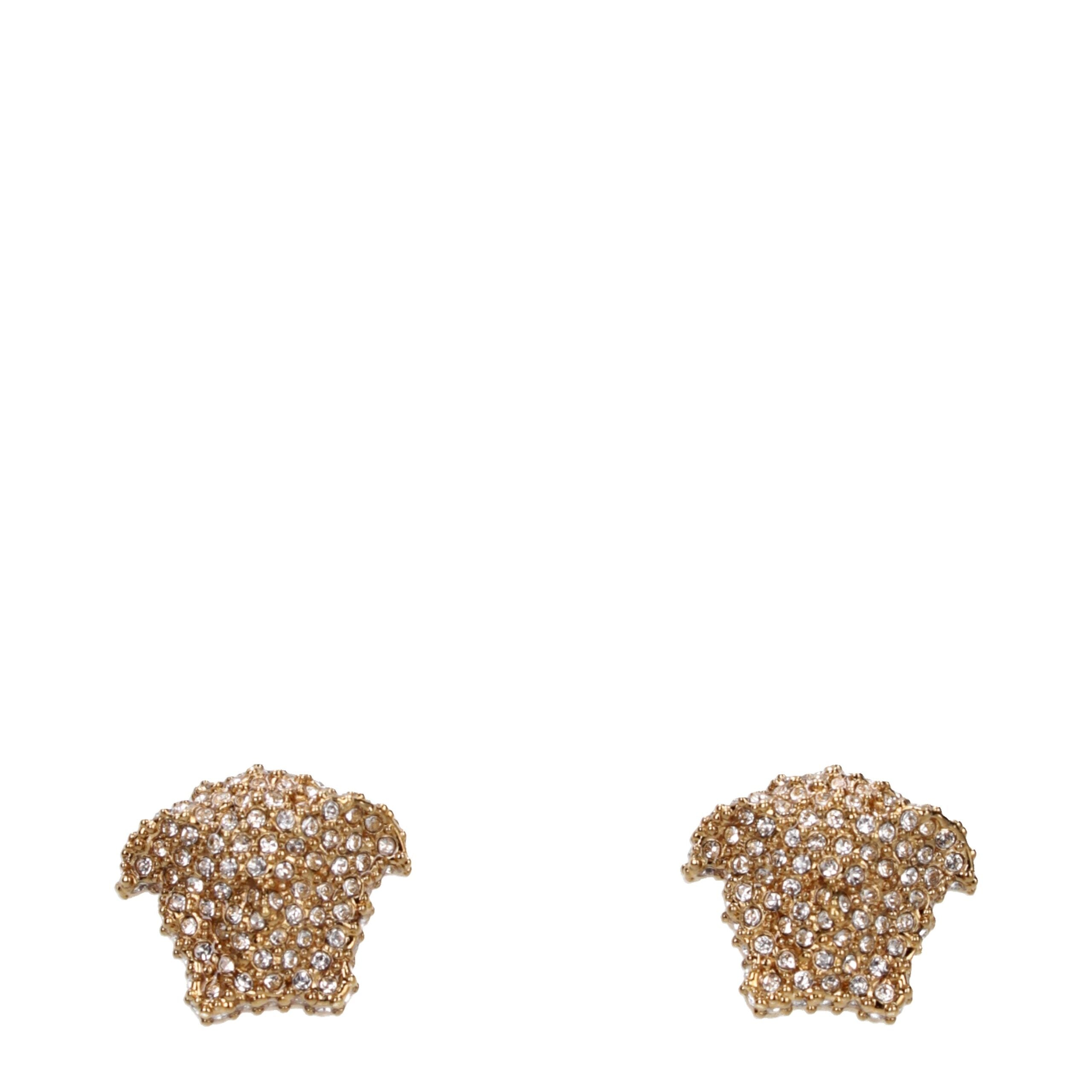Gold Brass Earrings Versace