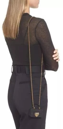 Case Black Silicone Devotion Heart Cover Hand Bag Airpod Dolce & Gabbana