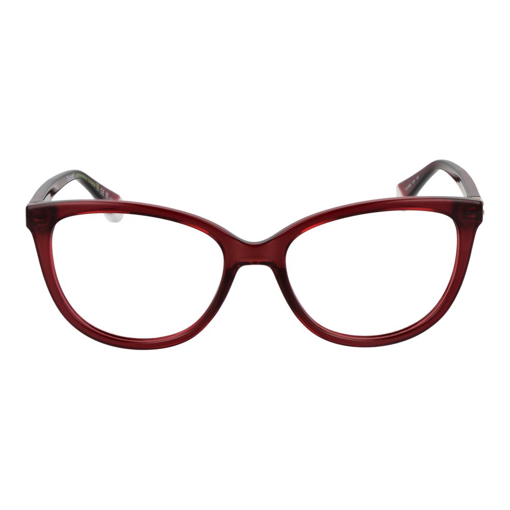 Burgundy Women Glasses Frame Polaroid