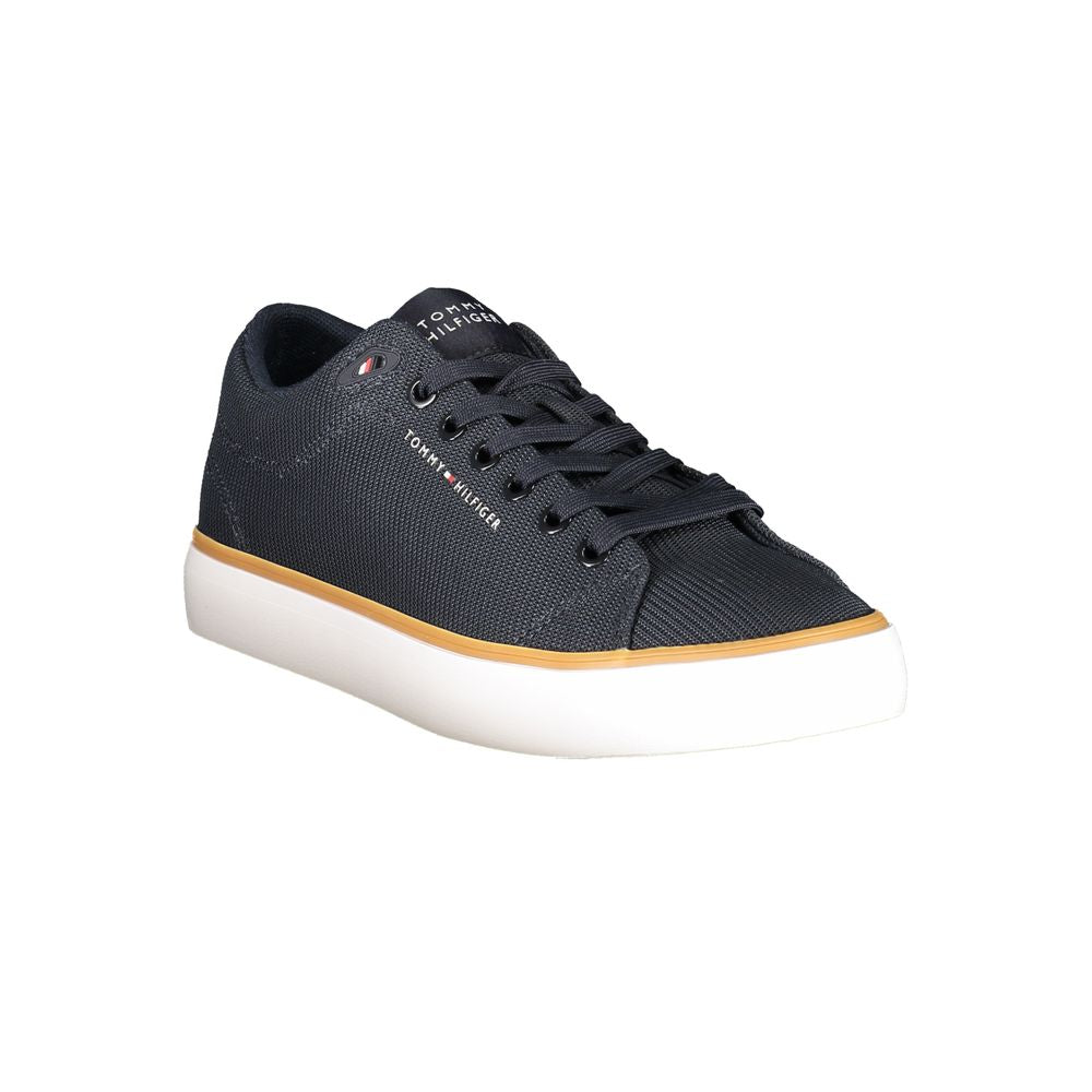 Blue Polyester Men Sneaker Tommy Hilfiger