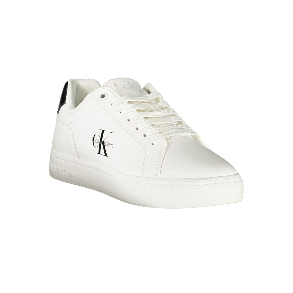 White Leather Women Sneaker Calvin Klein