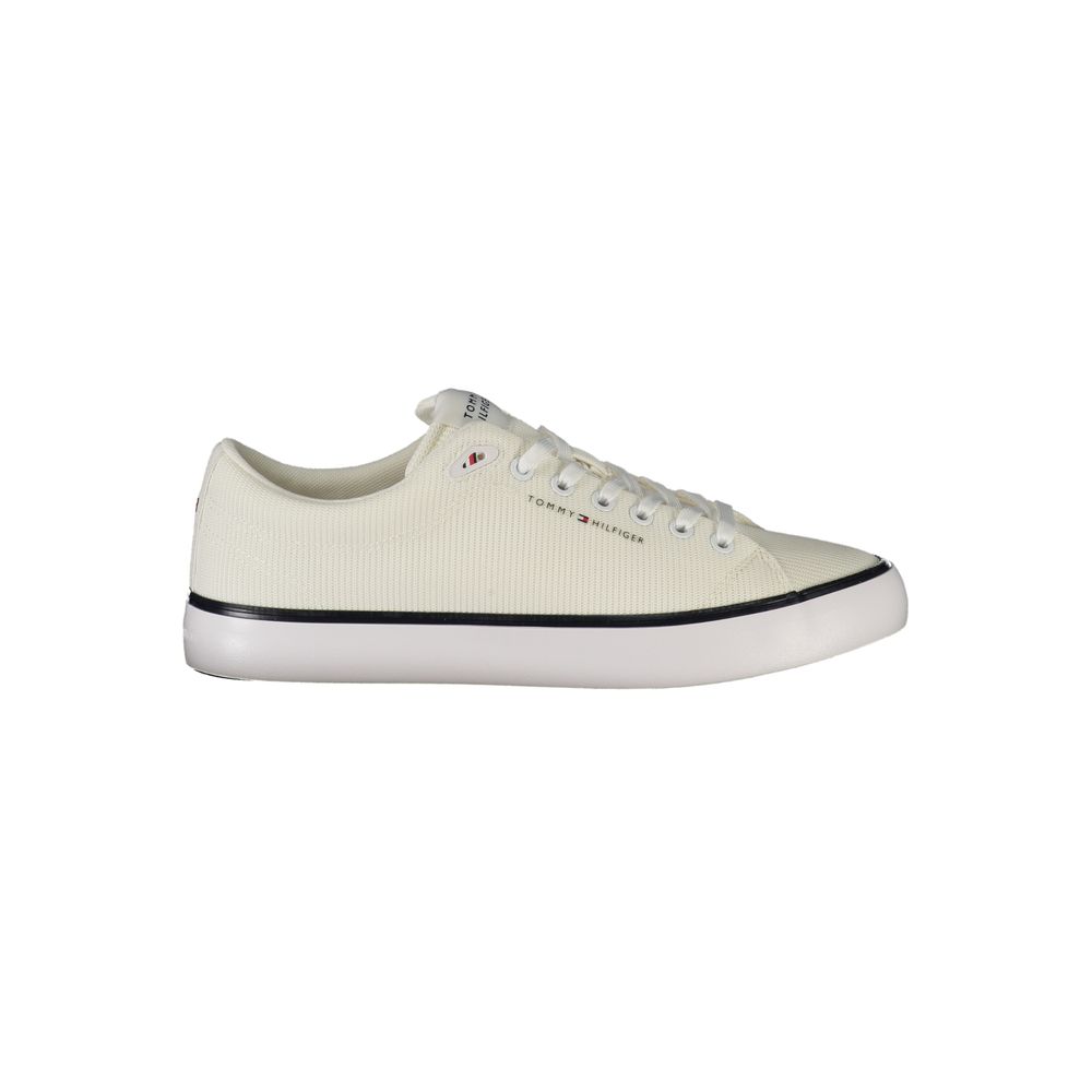 White Polyester Men Sneaker Tommy Hilfiger