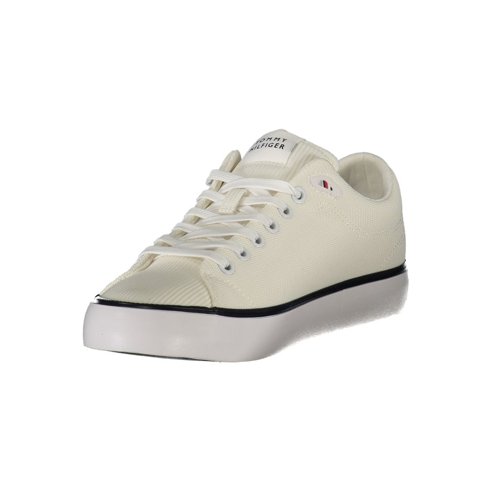 White Polyester Men Sneaker Tommy Hilfiger