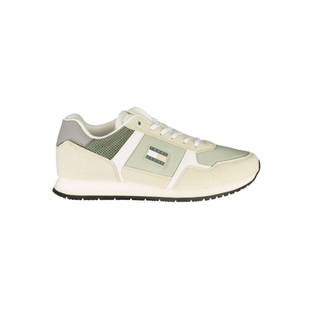 Green Polyester Men Sneaker Tommy Hilfiger
