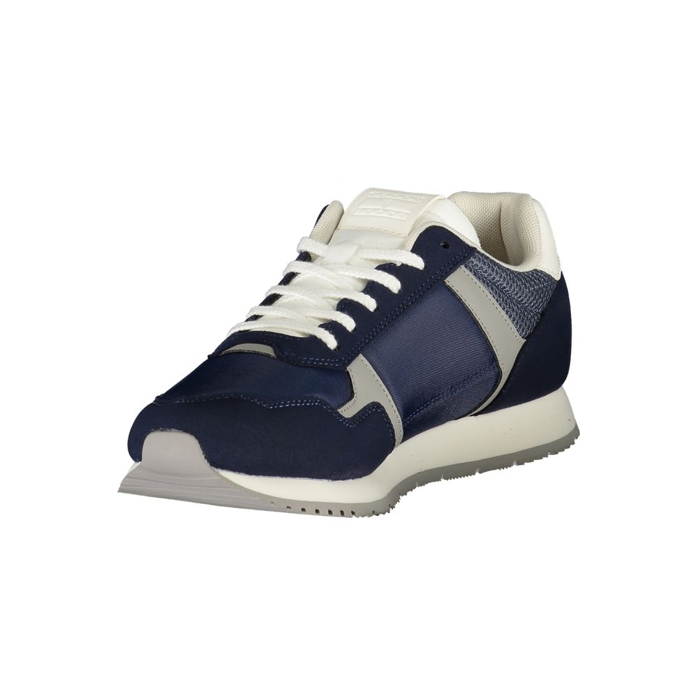 Blue Polyester Men Sneaker Tommy Hilfiger