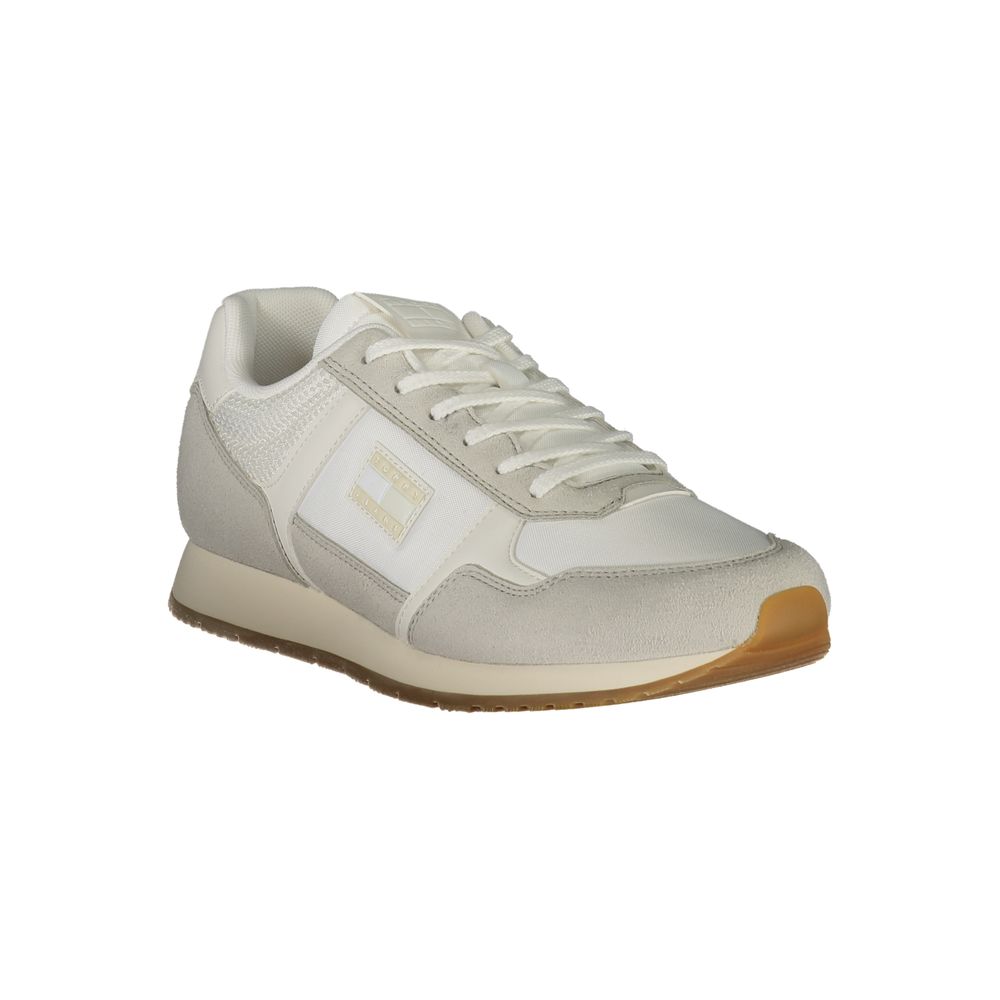 White Polyester Men Sneaker Tommy Hilfiger