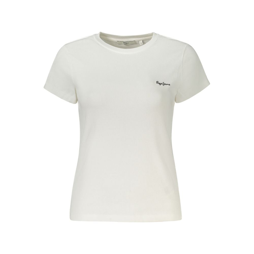 White Cotton Women T-Shirt Pepe Jeans