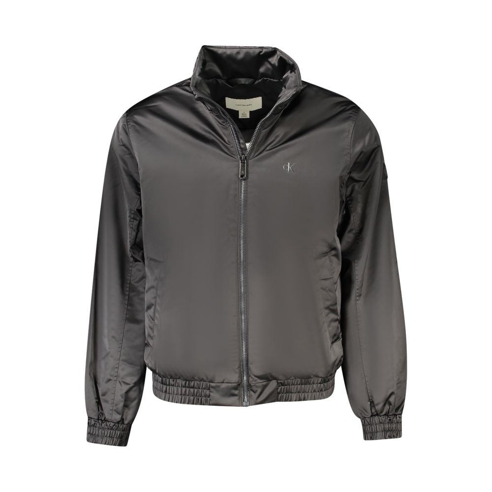 Black Polyester Men Jacket Calvin Klein