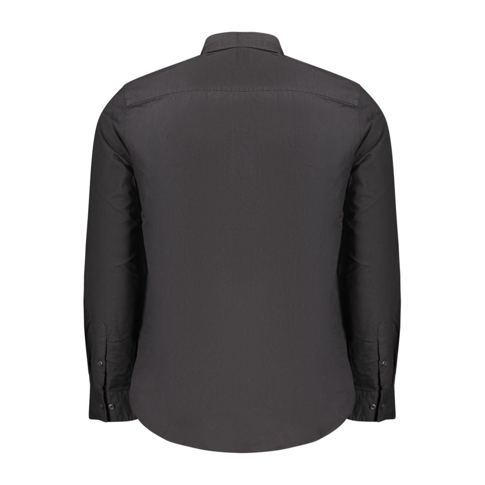 Black Cotton Men Shirt Calvin Klein