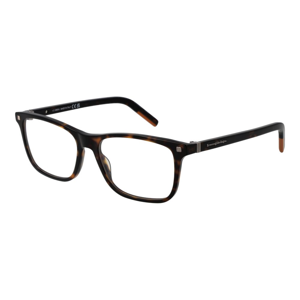 Brown Men Glasses Frame Ermenegildo Zegna