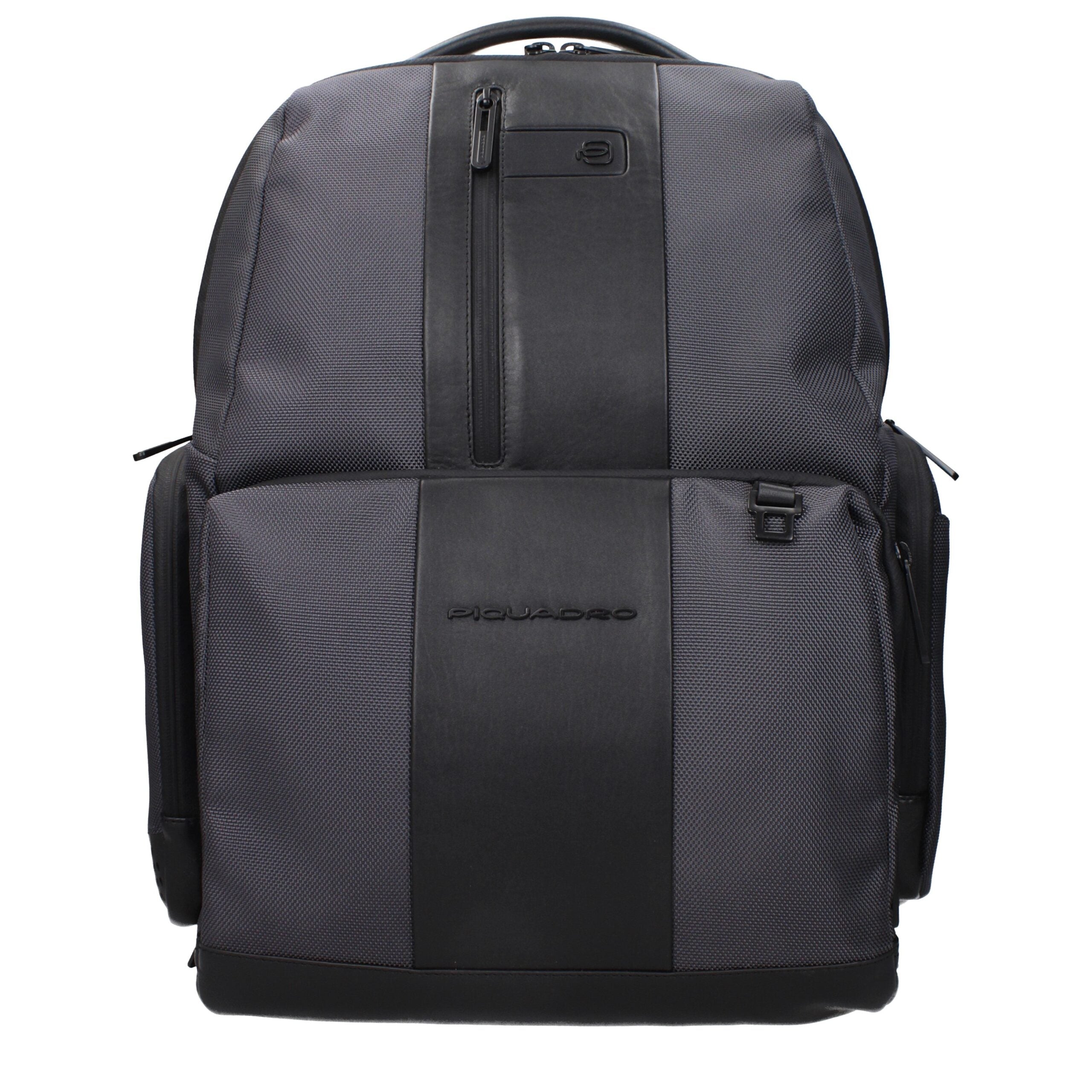 Gray Nylon Backpacks Piquadro
