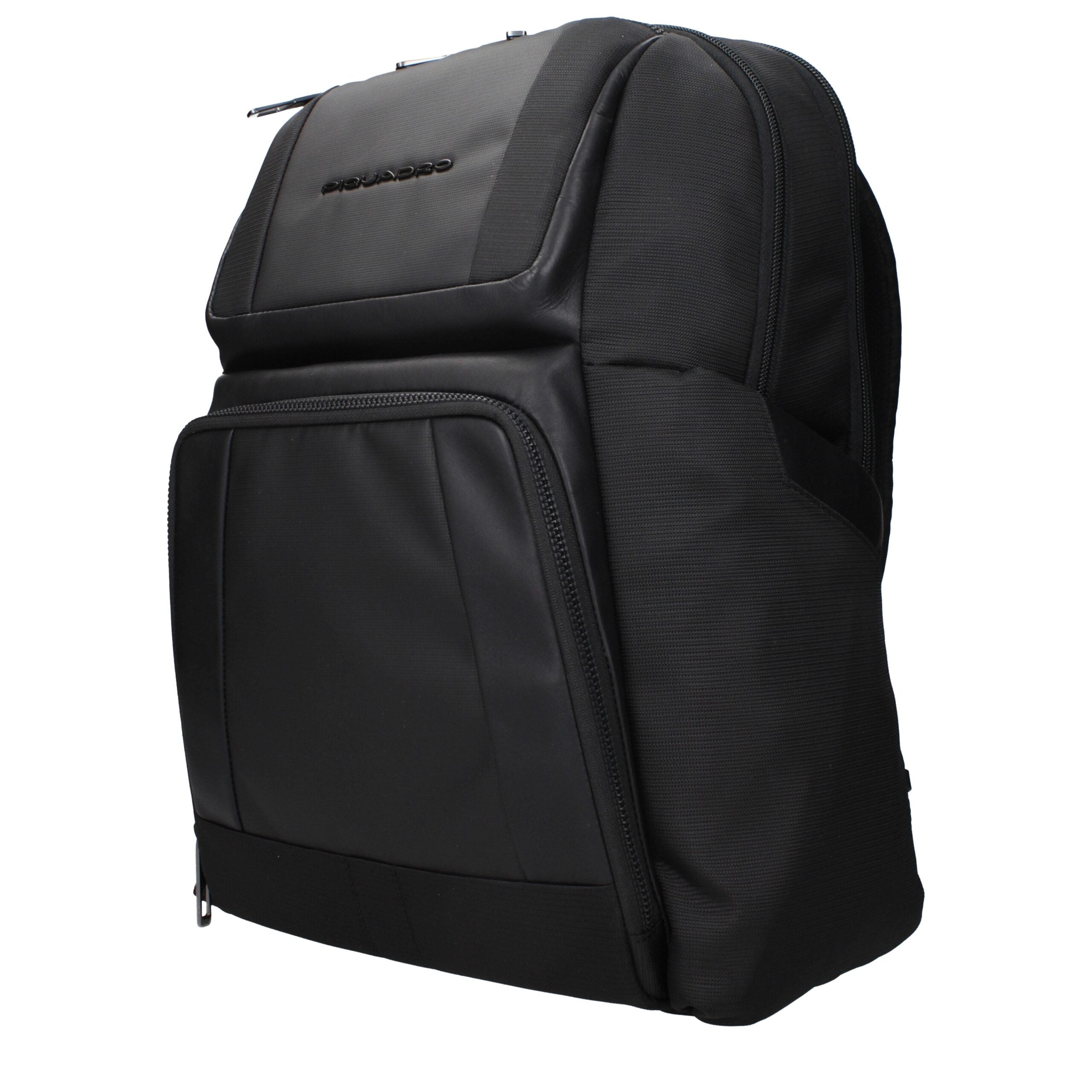 Black Nylon Backpacks Piquadro