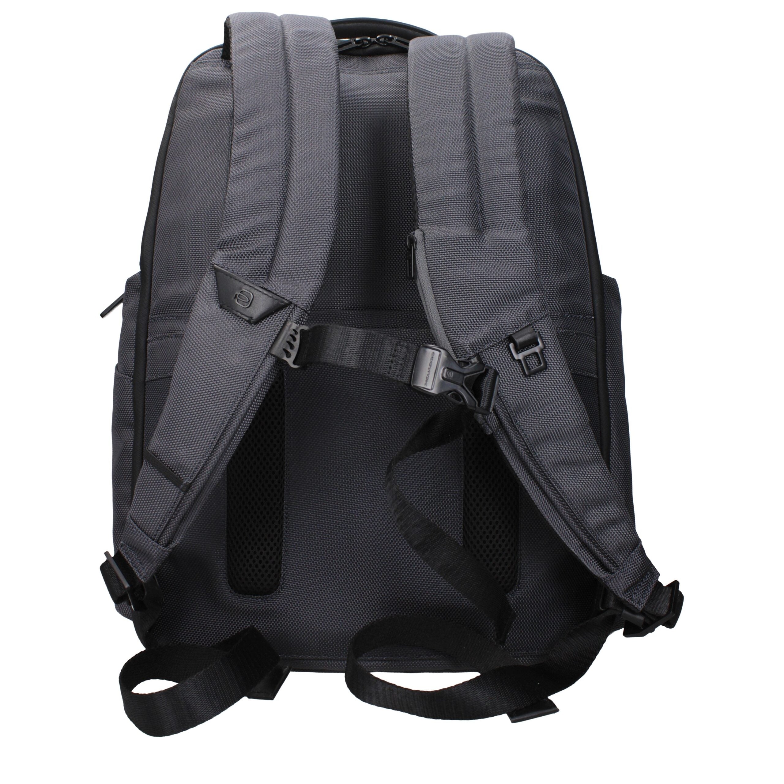 Gray Nylon Backpacks Piquadro