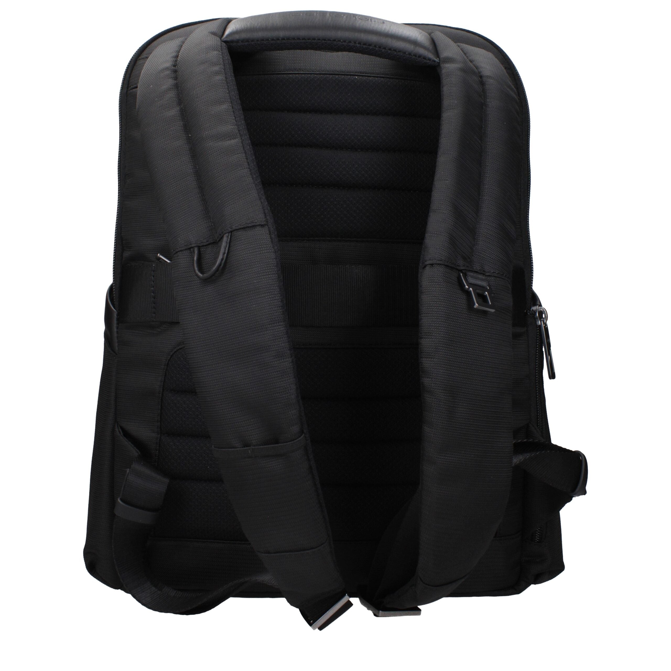 Black Nylon Backpacks Piquadro