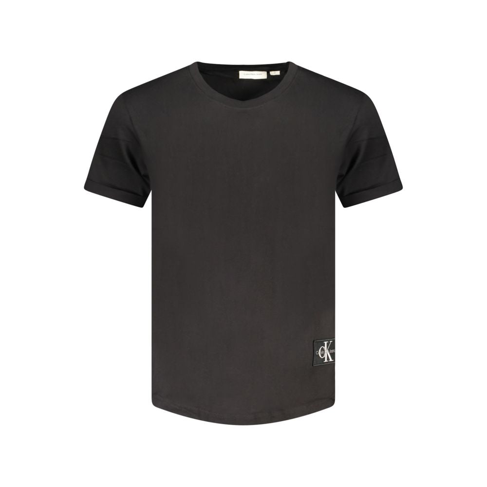 Black Cotton Men T-Shirt Calvin Klein