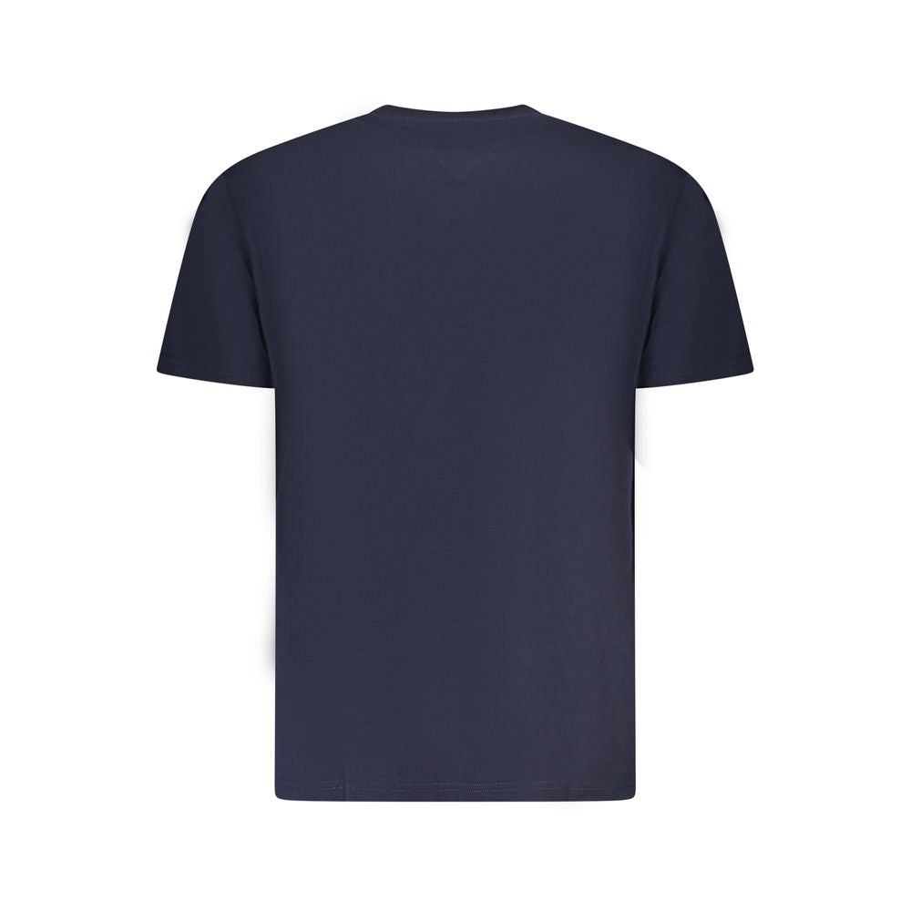 Blue Cotton Men T-Shirt Tommy Hilfiger