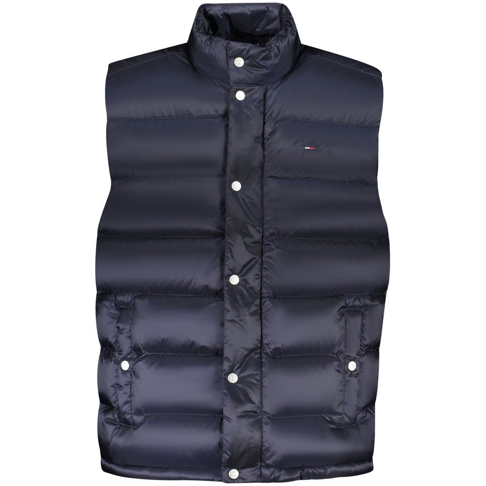 Blue Nylon Men Jacket Tommy Hilfiger