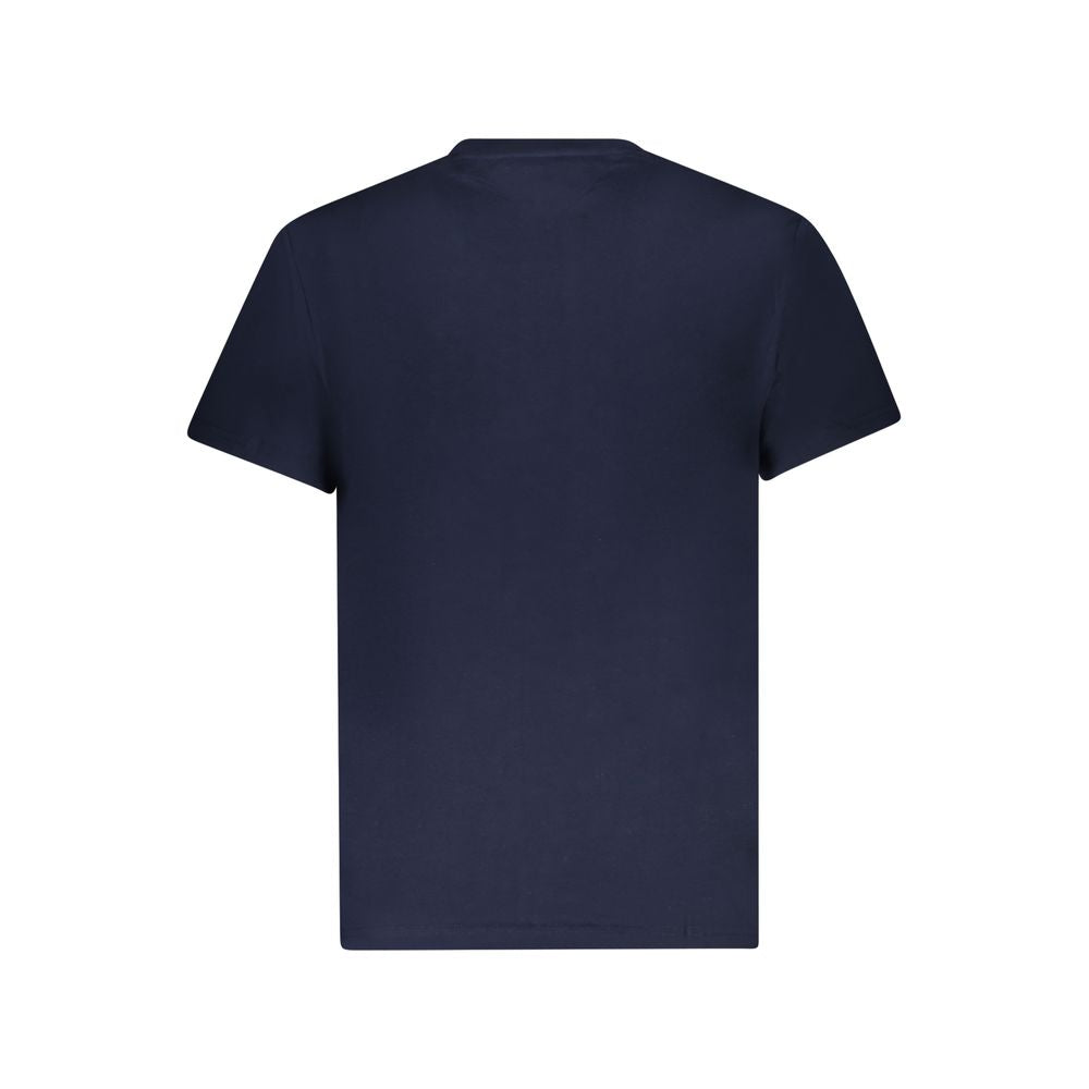 Blue Cotton Men T-Shirt Tommy Hilfiger
