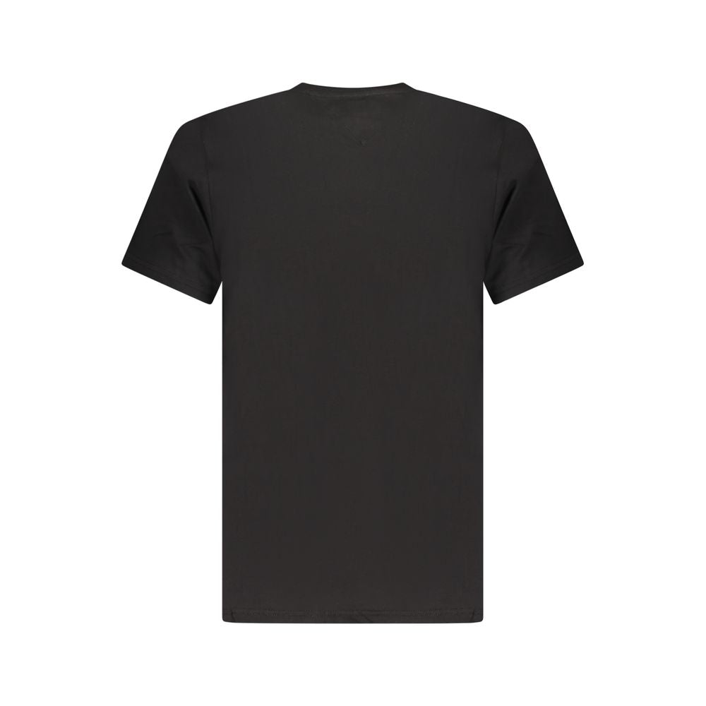 Black Cotton Men T-Shirt Tommy Hilfiger