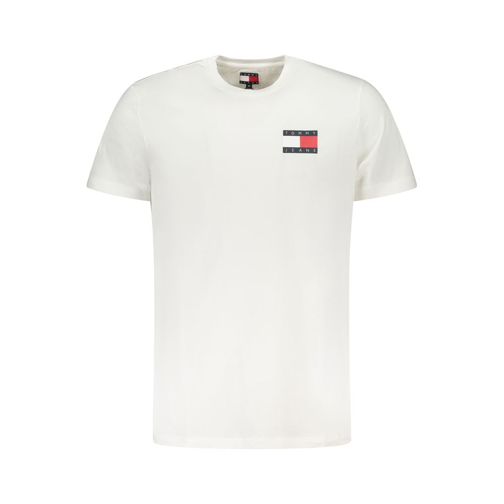 White Cotton Men T-Shirt Tommy Hilfiger