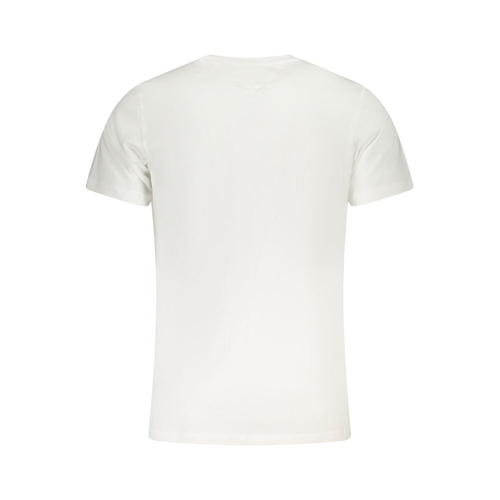 White Cotton Men T-Shirt Tommy Hilfiger