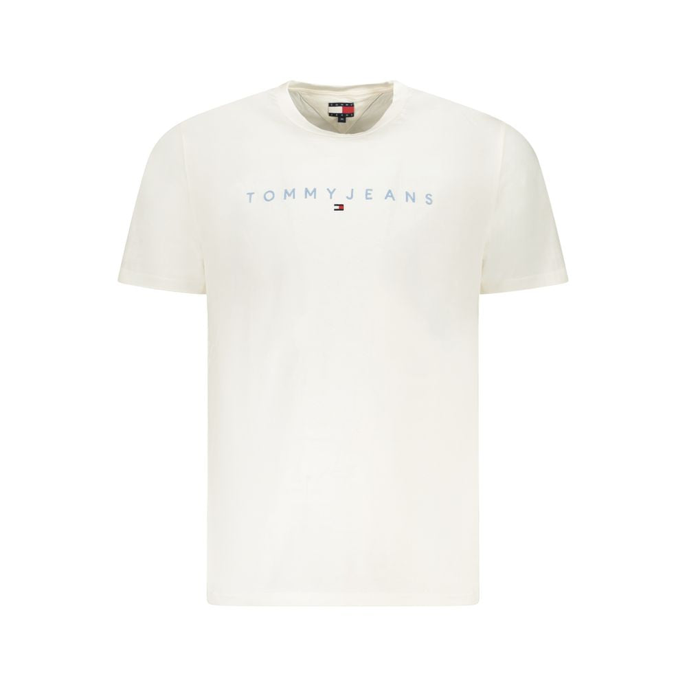 White Cotton Men T-Shirt Tommy Hilfiger