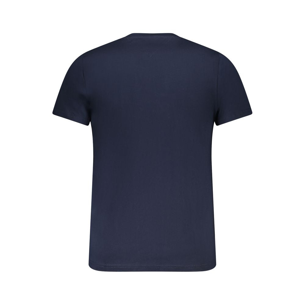 Blue Cotton Men T-Shirt Tommy Hilfiger