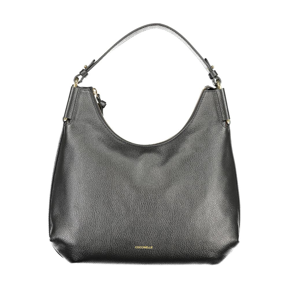 Black Leather Women Handbag Coccinelle