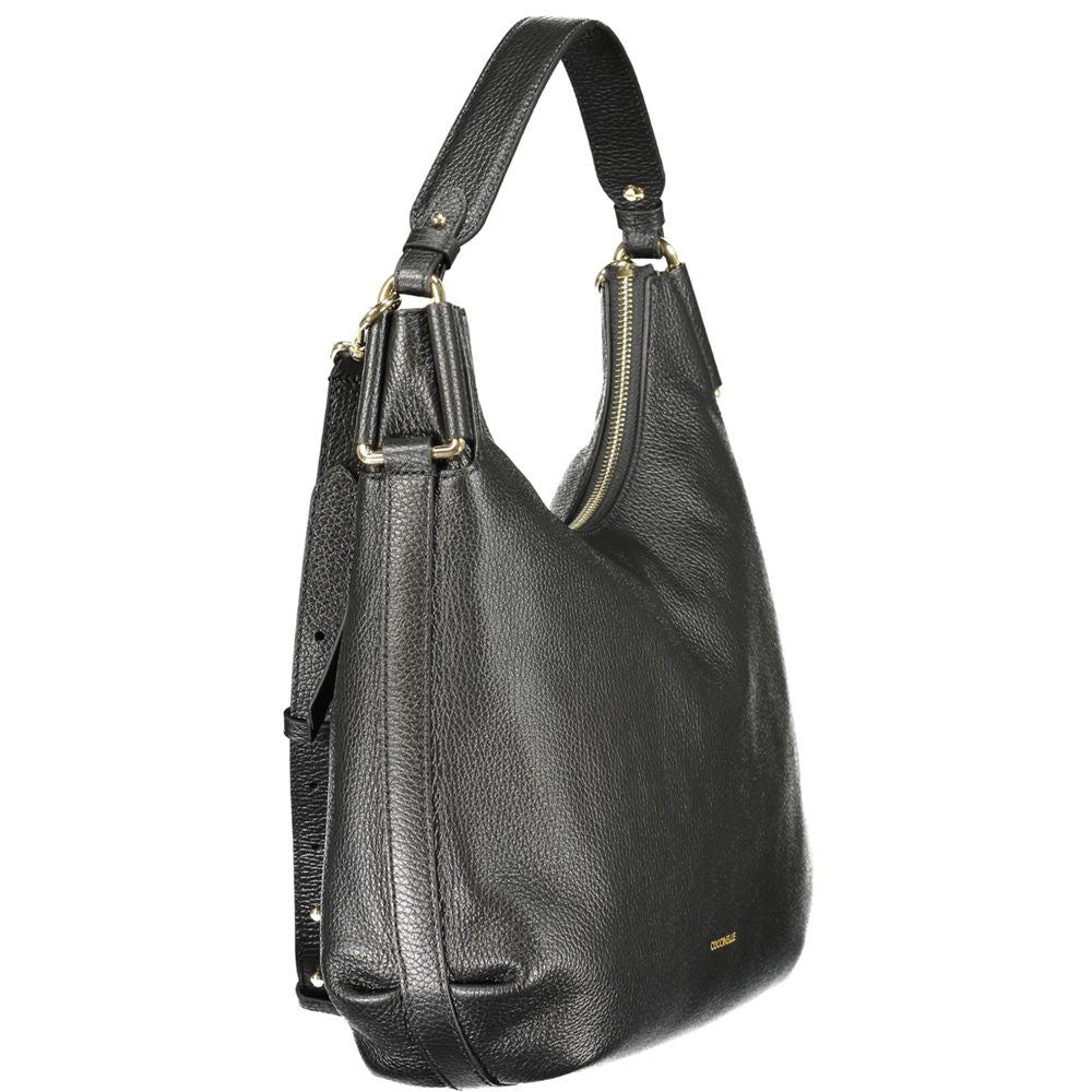 Black Leather Women Handbag Coccinelle