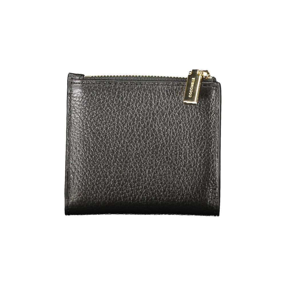 Black Leather Women Wallet Coccinelle