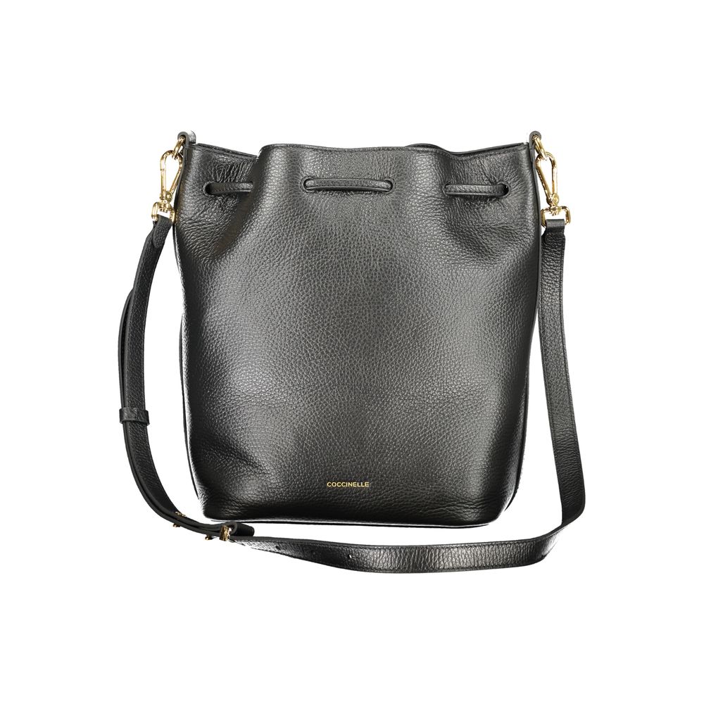 Black Leather Women Handbag Coccinelle
