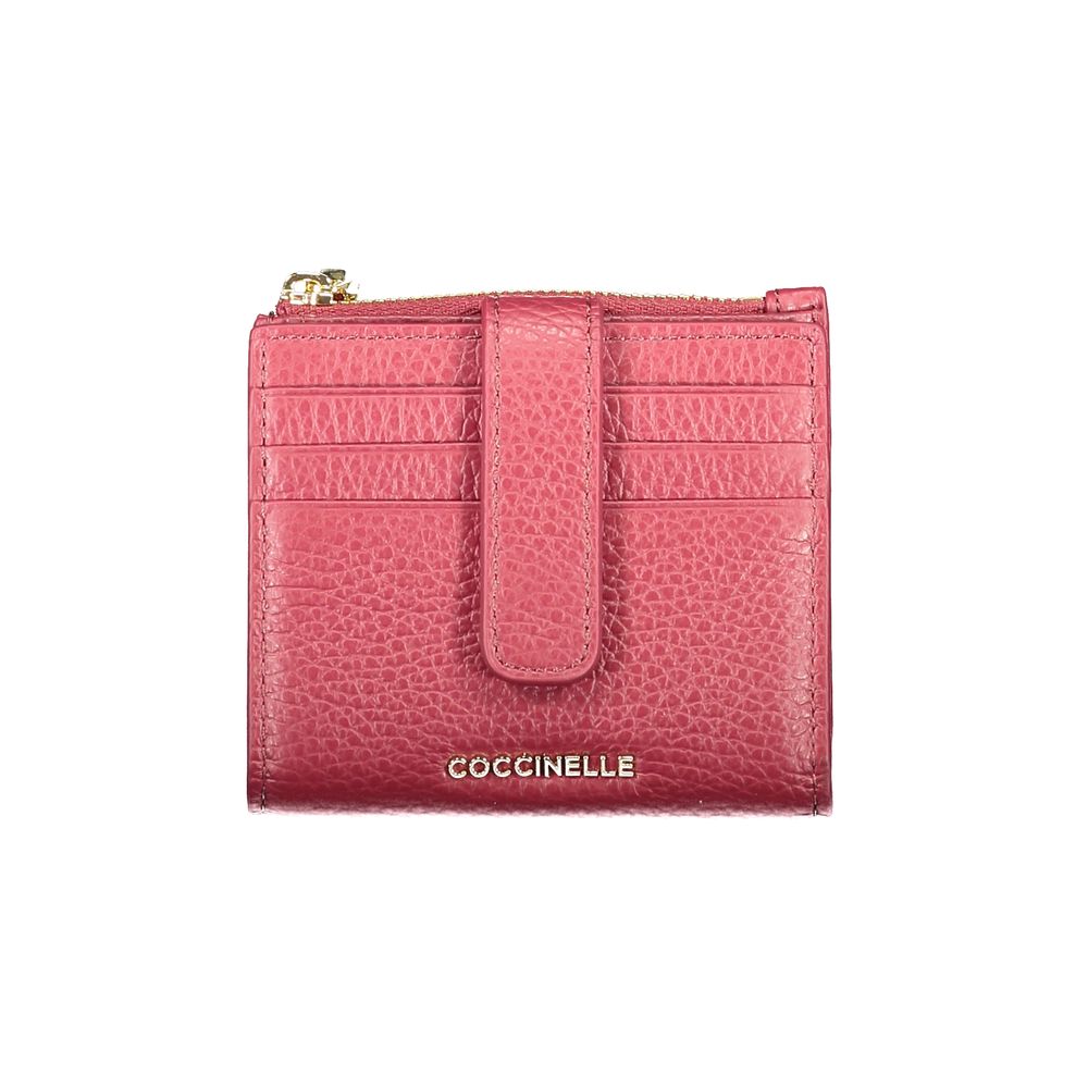 Purple Leather Women Wallet Coccinelle