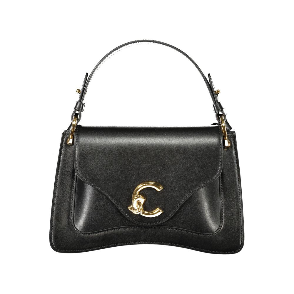 Black Leather Women Handbag Coccinelle