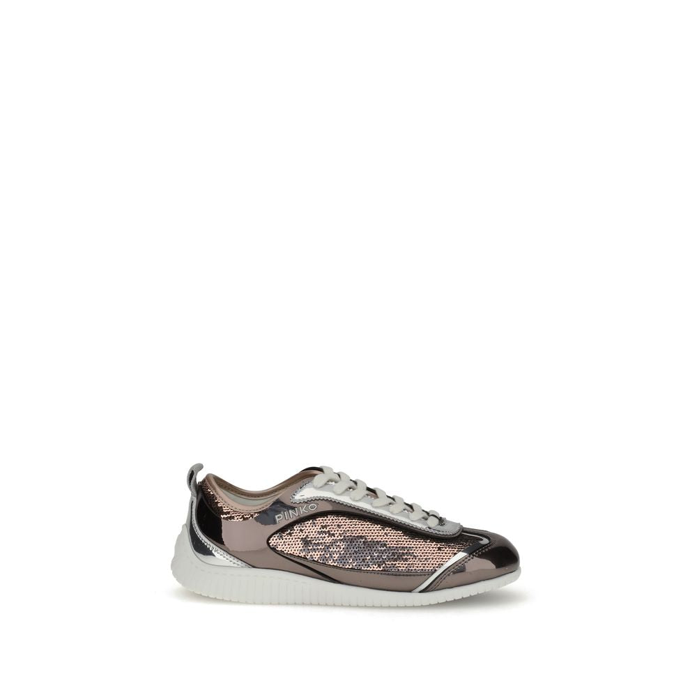 Sequined mirror fabric Reby 10 Sneakers PINKO